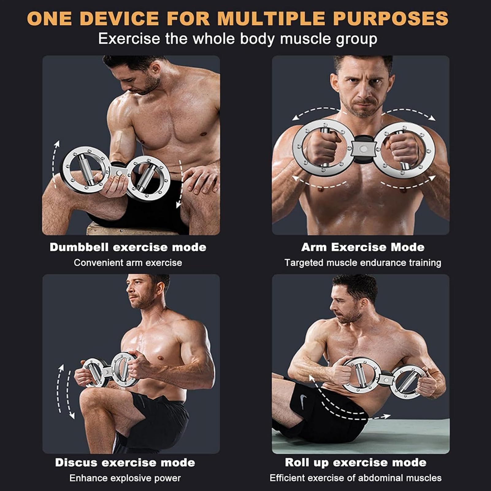 Brennmaschine Arm-Workout Unterarm-Muskelstärker für Handgelenk- und | 5,44 Kilogramm Rotierende Armmaschine Trainingsgerät, Fitnesszubehör Für Zuhause, Fitnessstudio, Männer, Fra