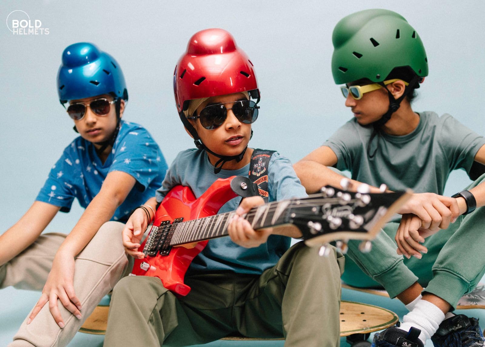 bike helmet for sikh boy Bold Helmets - Safety Helmet for Sikh Children, Ventilated Design,  Adjustable Fit Bike Helmet - Ideal for Road Cycling, Commuting, and Skating  - Ages 5+ (Metallic Blue