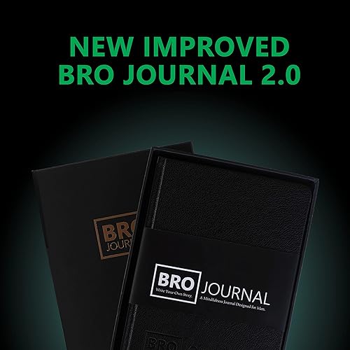 Miniatura 7 de Bro Journal Diario de gratitud, atención plena y desarrollo personal de 12 semanas para hombres (adultos y adolescentes)  Contenido diario único,