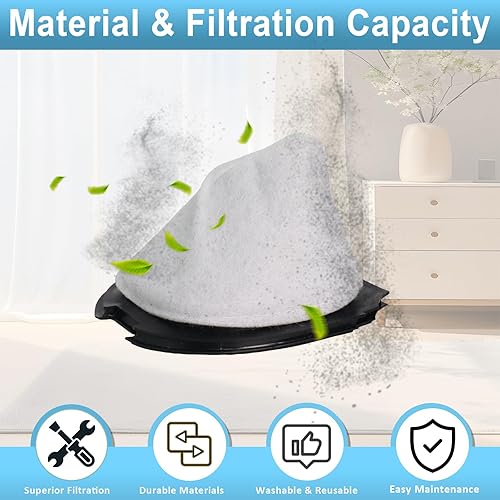 Miniatura 4 de DCF-11 Quick Up - Filtros reutilizables para polvo compatibles con Eureka 41A 61 70 71 61A 70A 70AX 71A 71AV 71B AG61A UK61A Z61A, reemplaza 39657