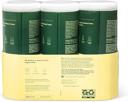 Ever Spring Multi-Surface Cleaning Wipes Lemon & Mint 3 Pack