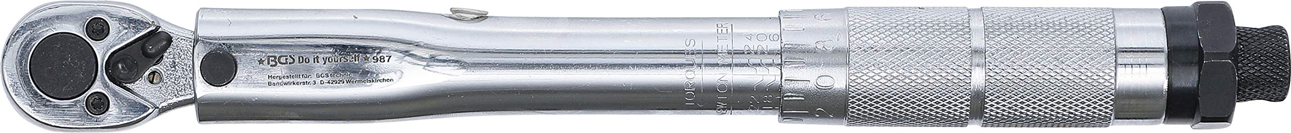 BGS Diy 987 | Klucz dynamometryczny | 6,3 mm (1/4") | 2 - 24 Nm