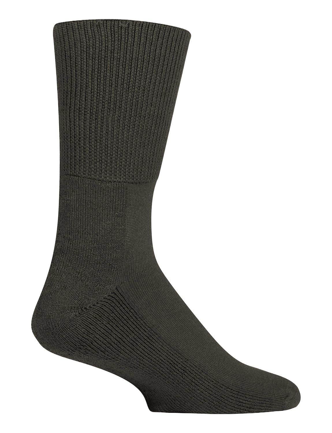 Iomi Unisex Brown Sockshop Footnurse Mens And Ladies Bamboo Cushioned Foot Diabetic Socks Pack Of 3 6-8.5