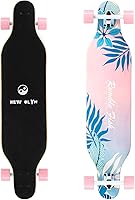 NEWOLYM 41" Drop Through Longboard Skateboard - 8-Layer Canadian Maple for Beginners, Youths & Pros, Max 660lbs Stability