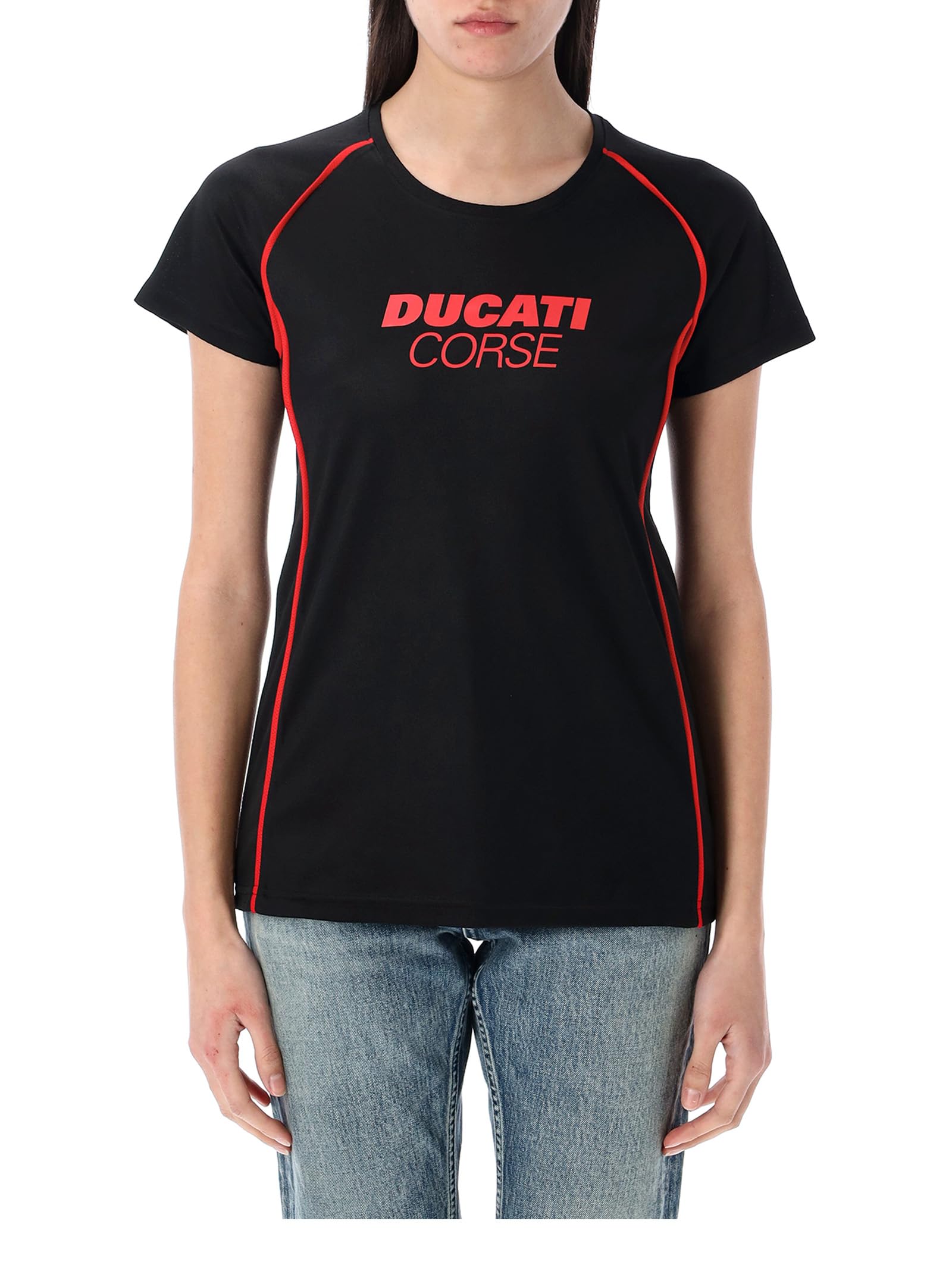 GP GRUPPO PRITELLI Woman t-Shirt Ducati Corse - Technical Fabric Red