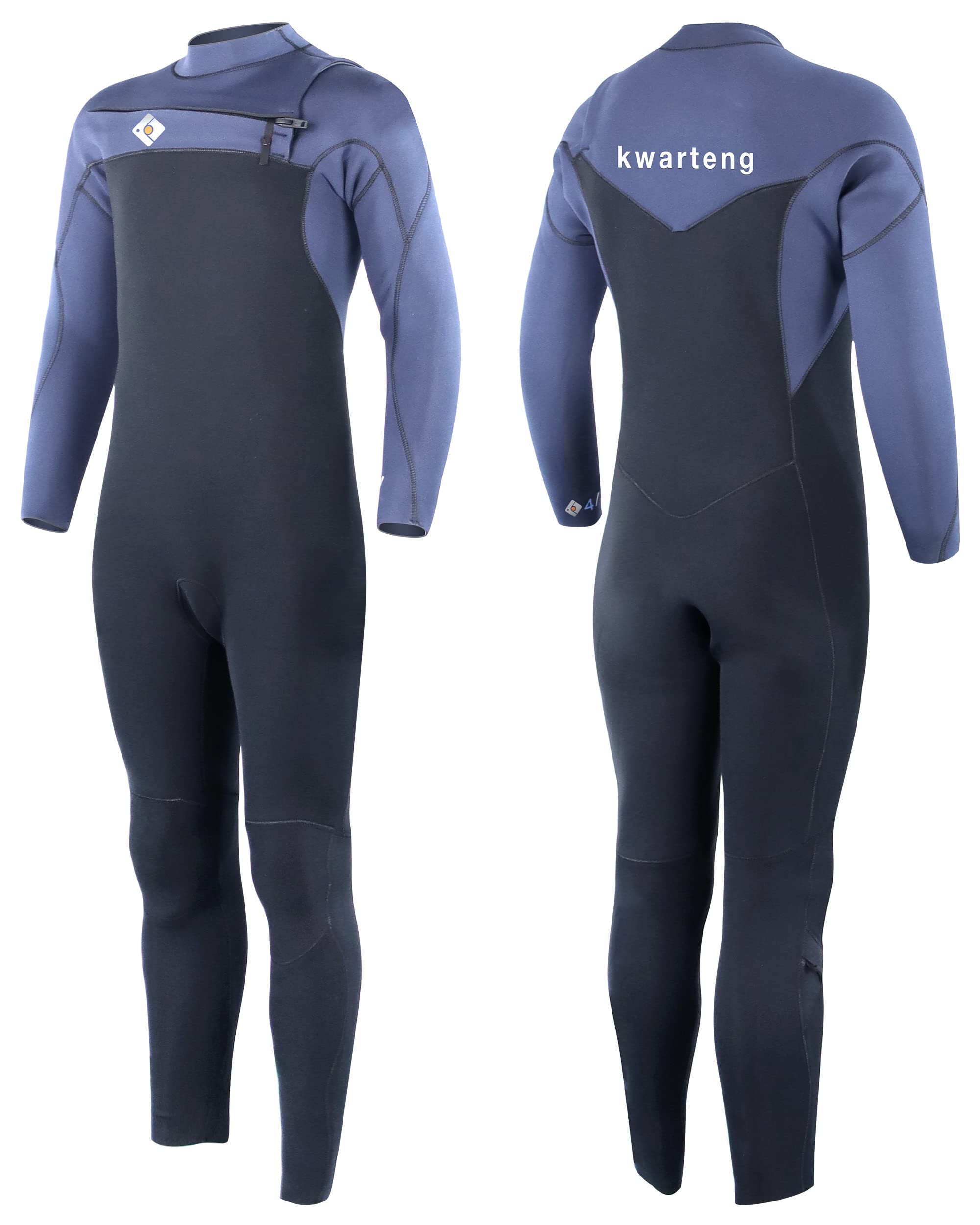 Kwarteng 4/3mm Wetsuits for Men Wet Suit for Cold Water, 4/3mm Wetsuit