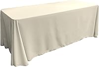 Vista 121 de LA Linen - Mantel rectangular de popelina de poliéster