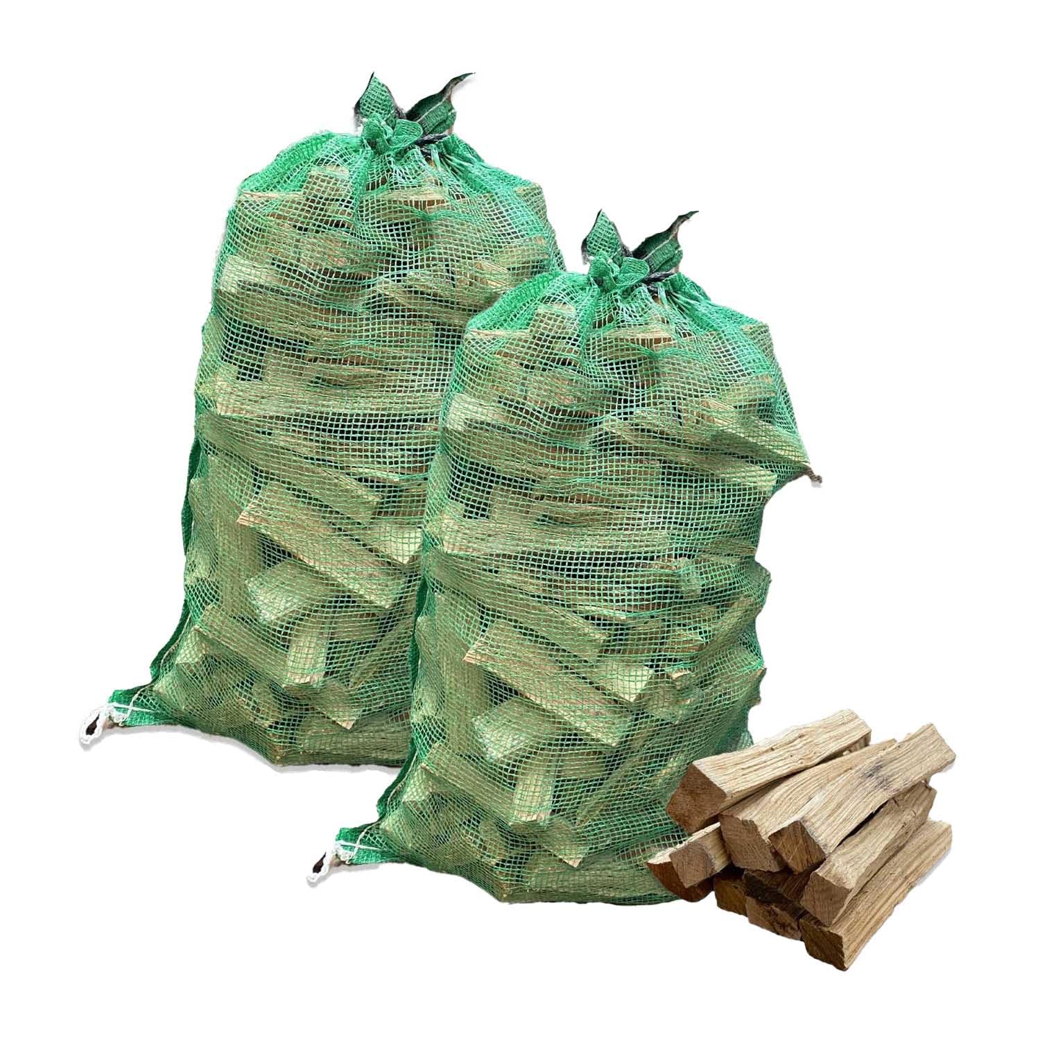 2 x 25L Net Warma Oak Wood Pizza Kindling Kiln Dried Hardwood Little Logs 50L - Ready to Burn - Suitable for Ooni Uuni Nero Dellonda Portable Pizza Ovens Firewood Multi Fuel Stove Chimenea Open Fires