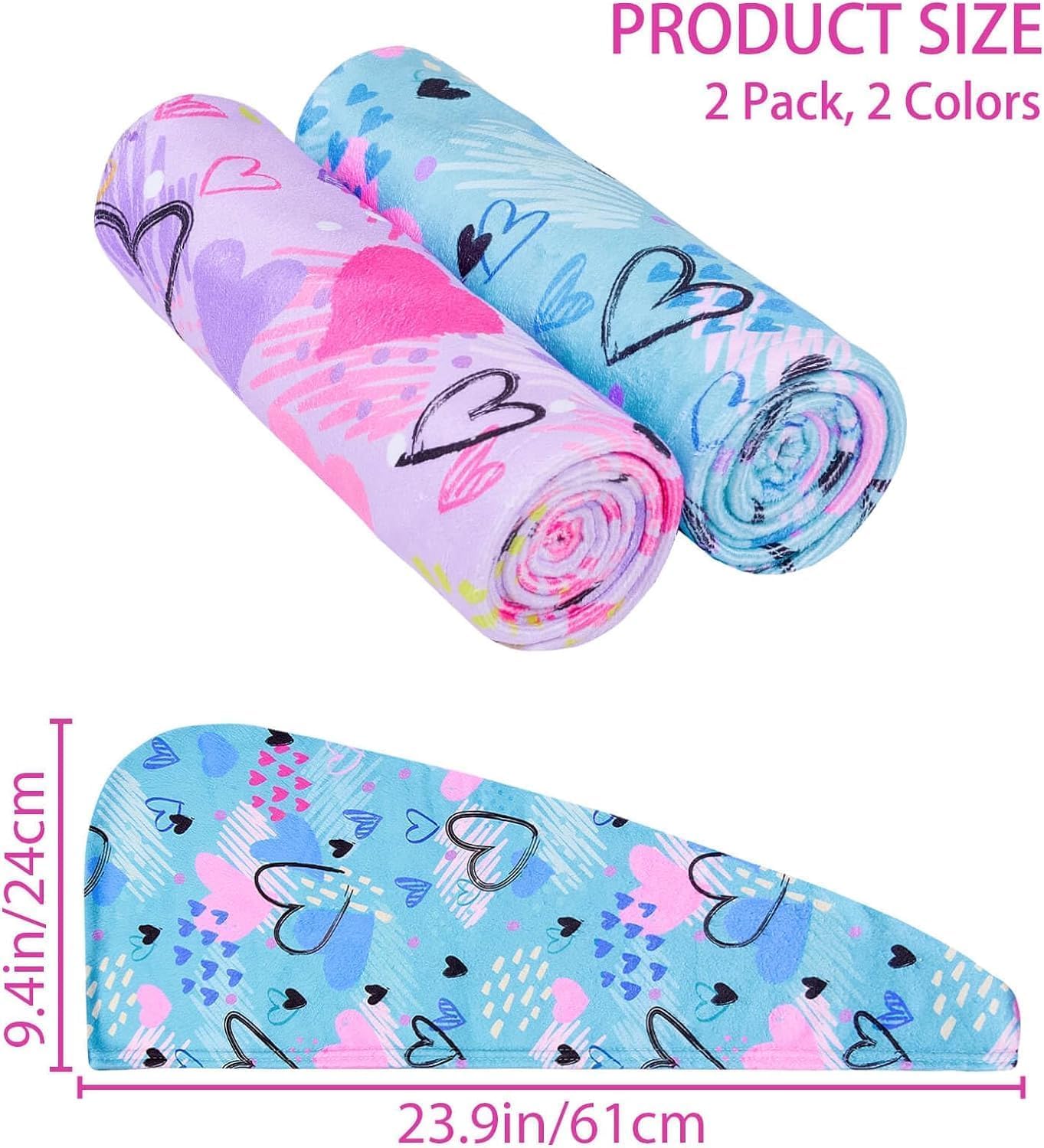 منشفة شعر سريعة الجفاف، عمامة شعر سميكة من المايكروفايبر ناعمة... - view 7