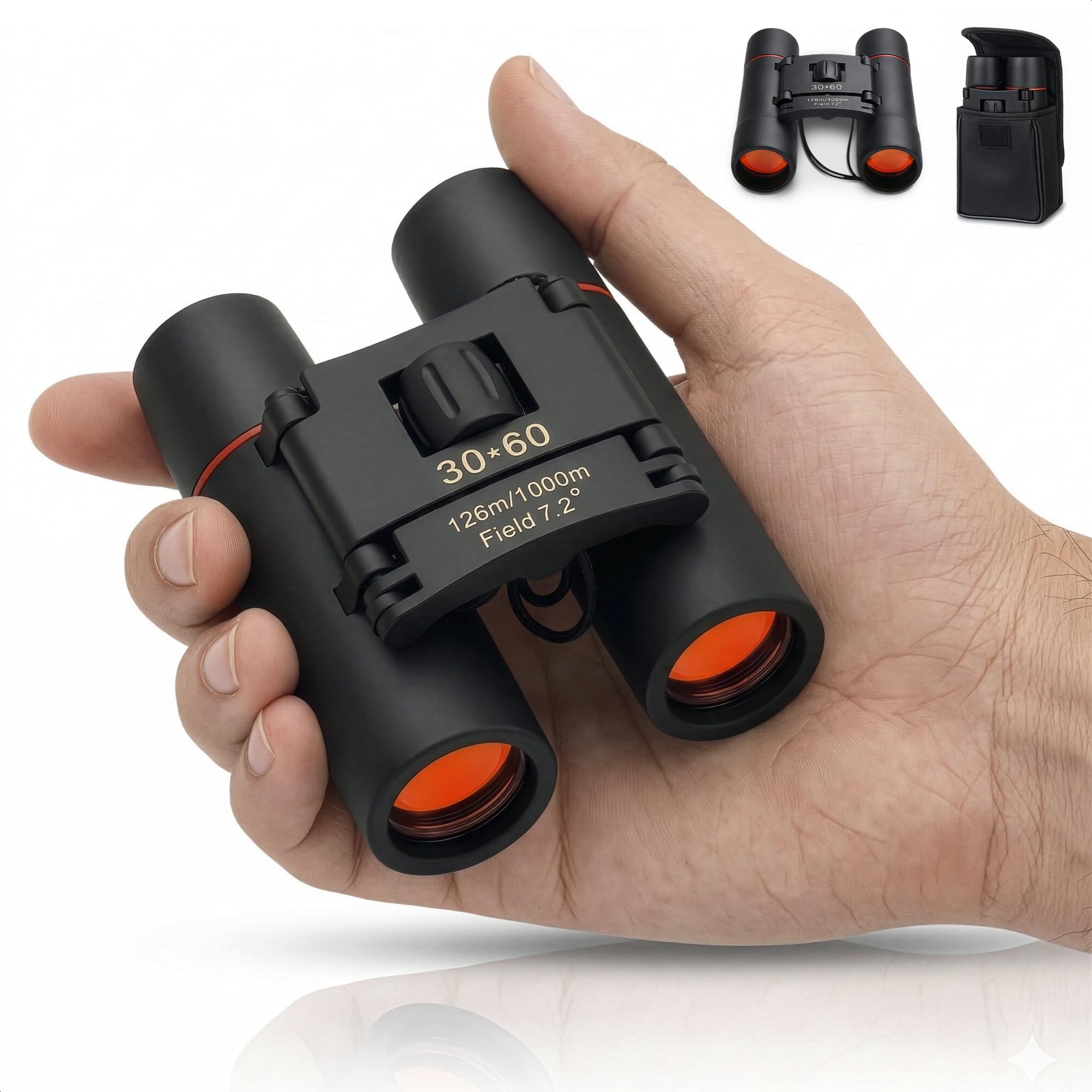 Photo 1 of **DIRTY**
Small Binoculars for Adults – 7x Magnification, Pocket Size Portable Design with Storage Bag, Not Night Vision – Easy Focus Mini Binoculars for Adults Travel, Birdwatching & Close-to-Mid Range Viewing