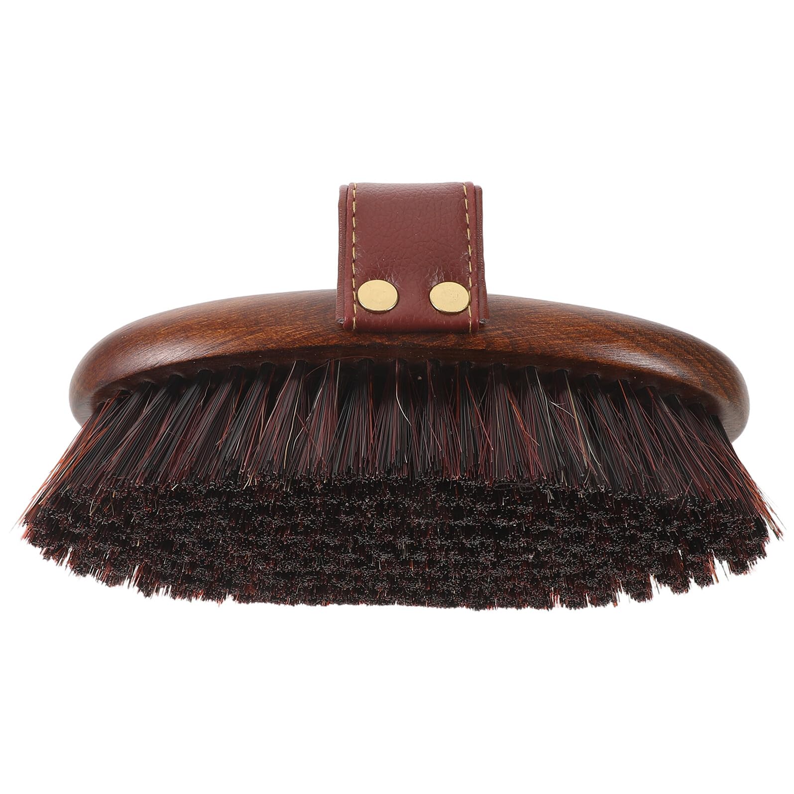 SUPVOX Cepillo para Caballos con Mango Ergonómico de Madera y Cerdas Duras para Limpieza Profunda y Masaje en Rutinas de Aseo Diario