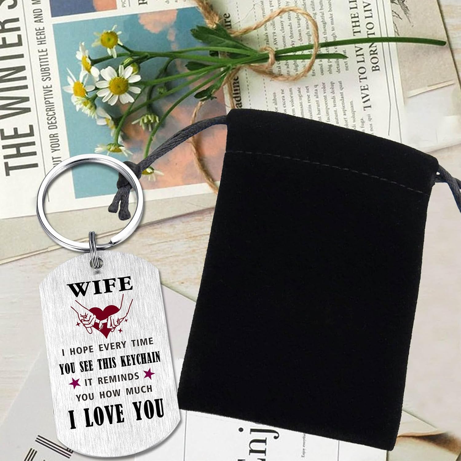 Viayen Valentine's Day Gifts for Wife from Husband, Gifts for Wife Birthday Just Because Anniversary Mother's Day Keychain - Image 3