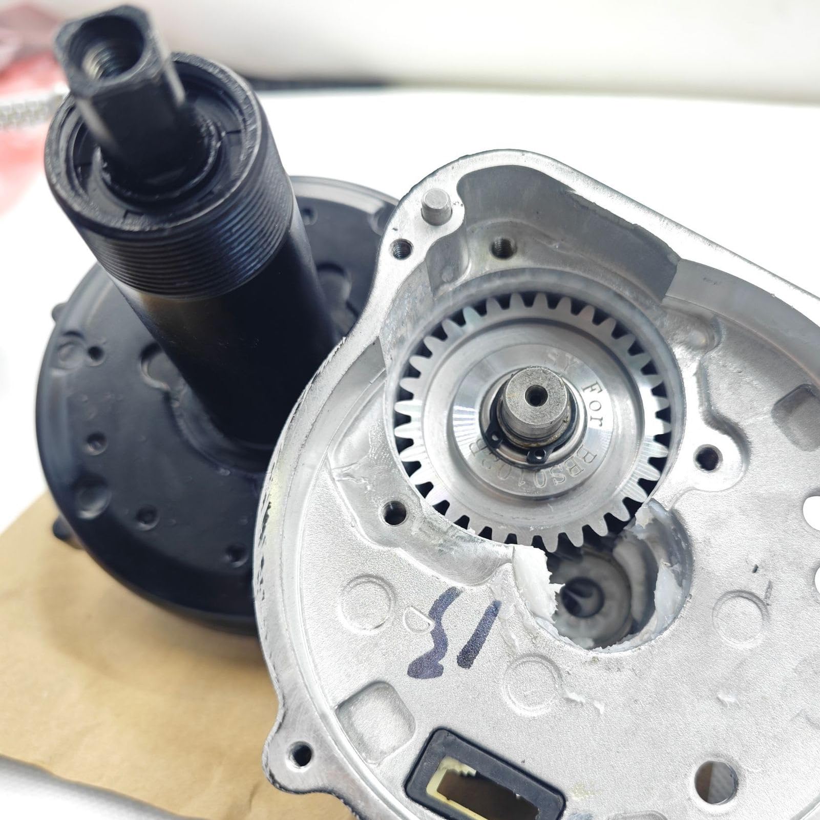 Mid Drive Motor Gear Metall Ersatzteil für BBS01B BBS02B G340, CNC-gefrästes Upgrade Zahnrad, Hohe Drehmomentübertragung, Verschleißfeste Antriebskomponente für Mittelmotor
