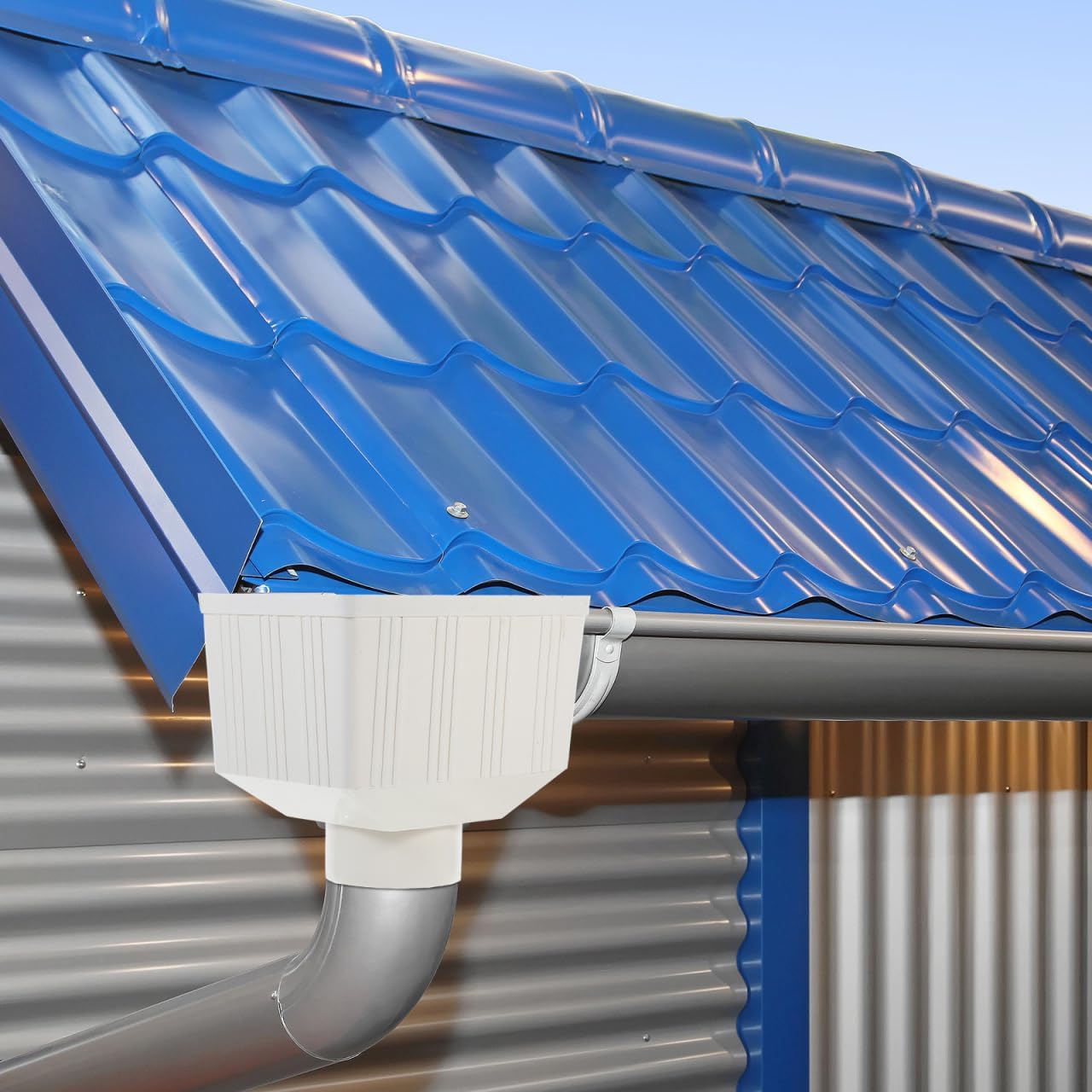 Artibetter Downspout Diverter for Efficient Rainwater Collection Gutter Connector for Villas and Outdoor Use Durable and Easy to Install