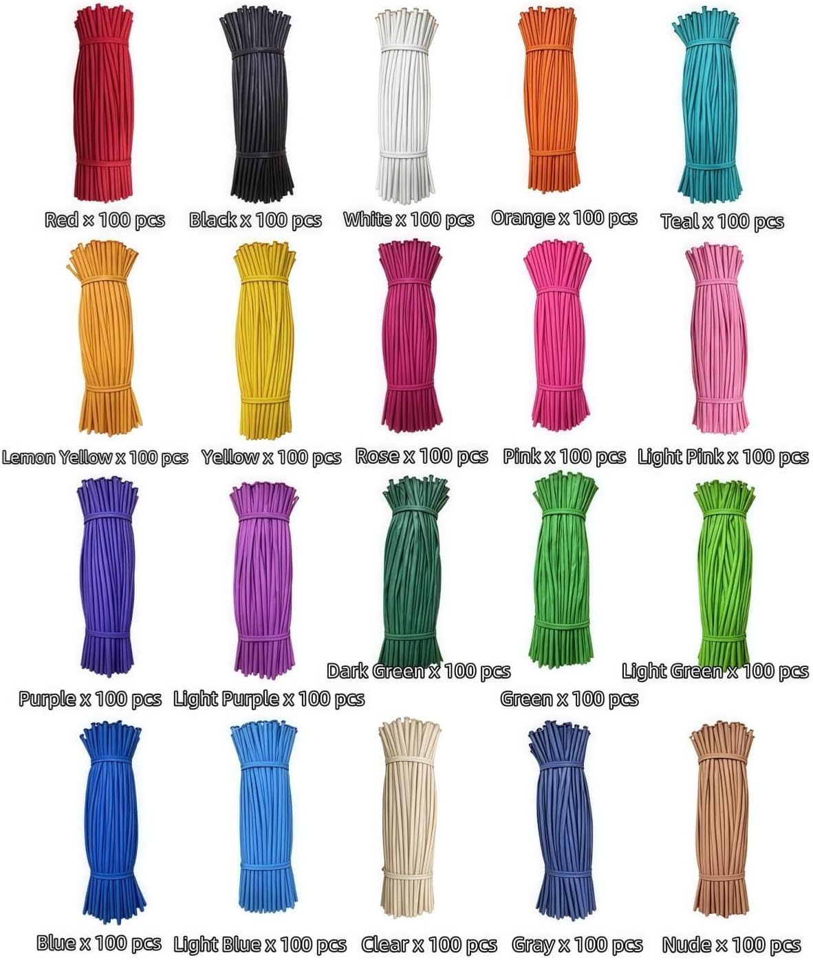 2000 Pcs 260 Balloons Bulk 20 Colors Long Twisting Balloon for Party Decorations, Magic Shows, Clown Supplies - Image 2