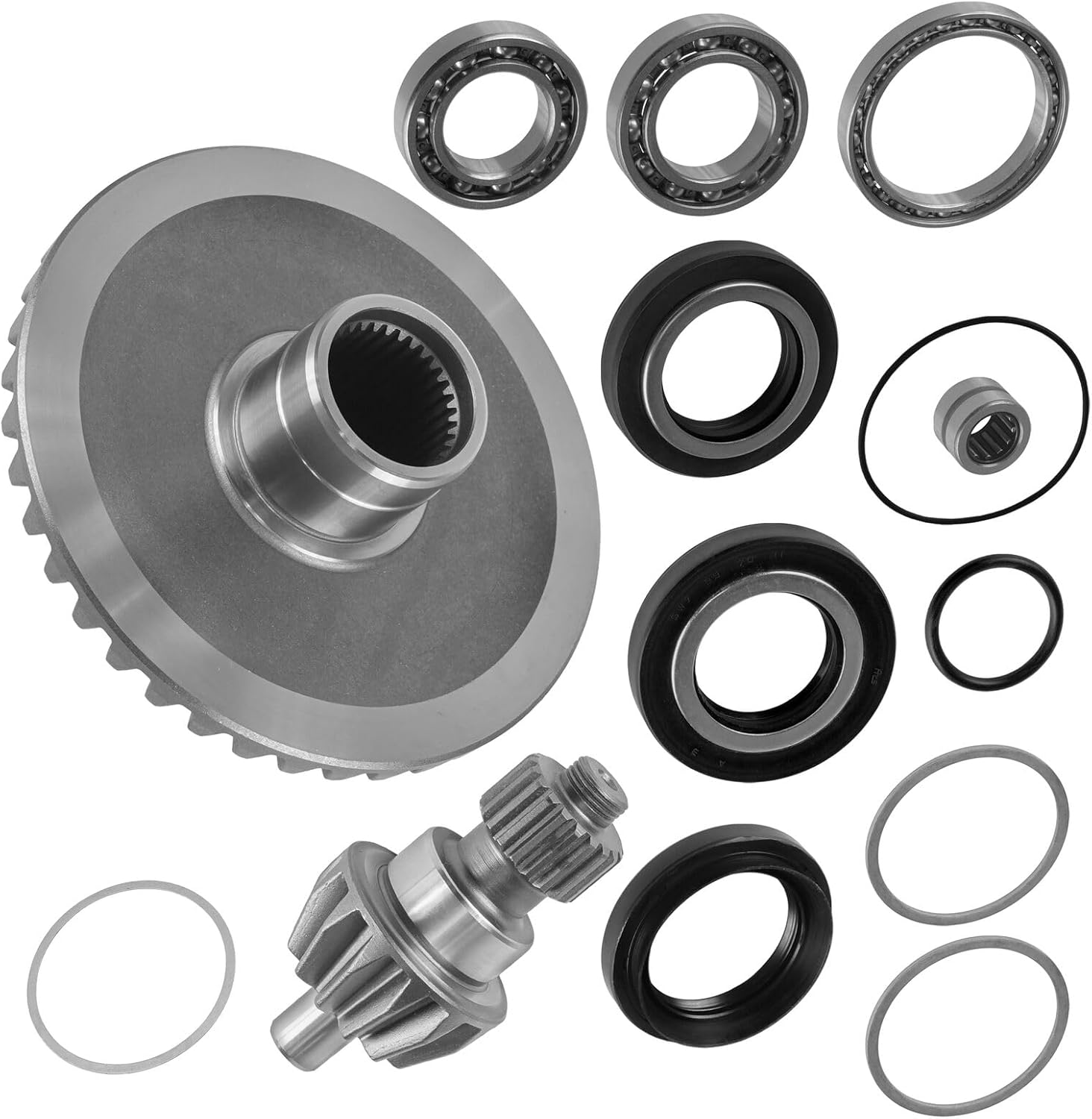 Caltric Rear Differential Rebuild Kit Compatible with Honda Rancher 420 TRX420FM FE TM TE 2007-2013
