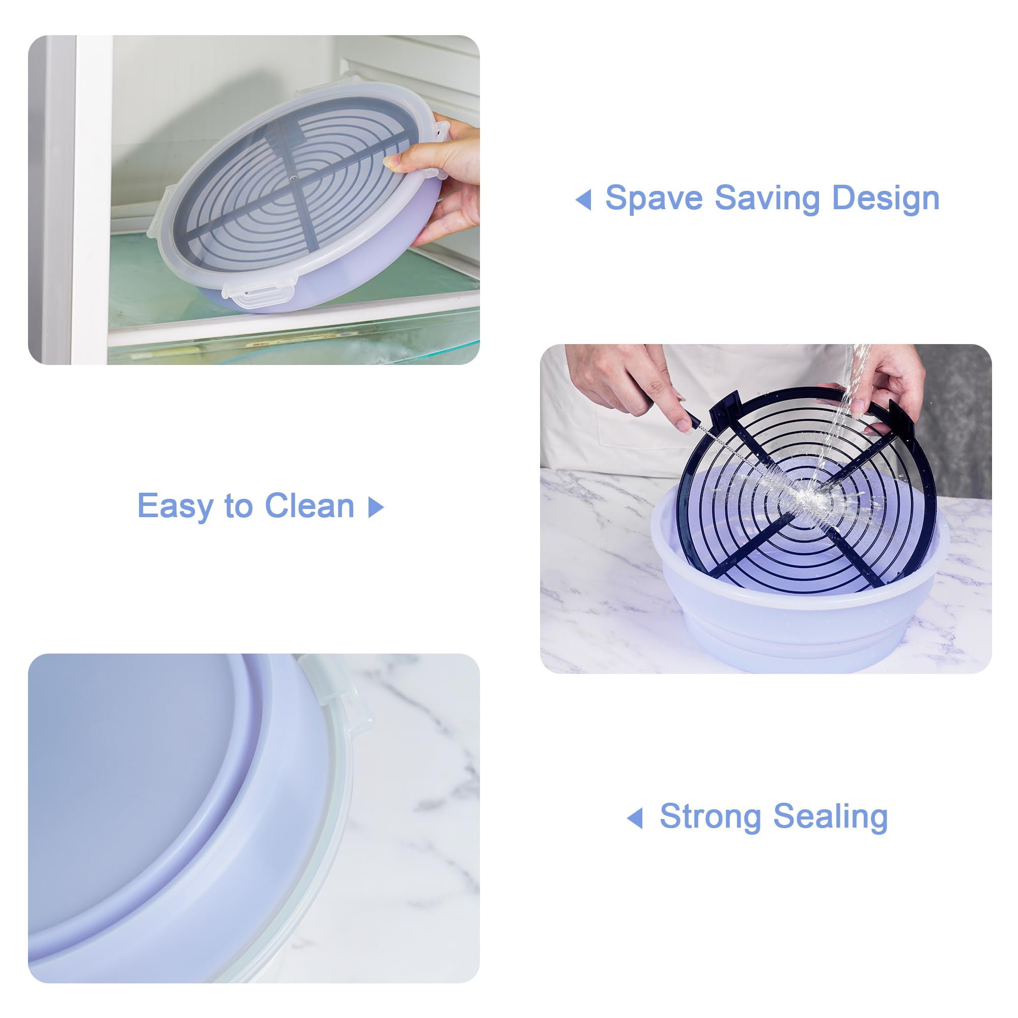 Collapsible Batter Bowl - Light Blue -6