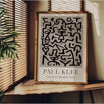 Fark Tan t m Paul Klee  er evesiz Poster, Modern Dekoratif  er evesiz Poster, Tablo, PaulKlee-4, 40 x 50