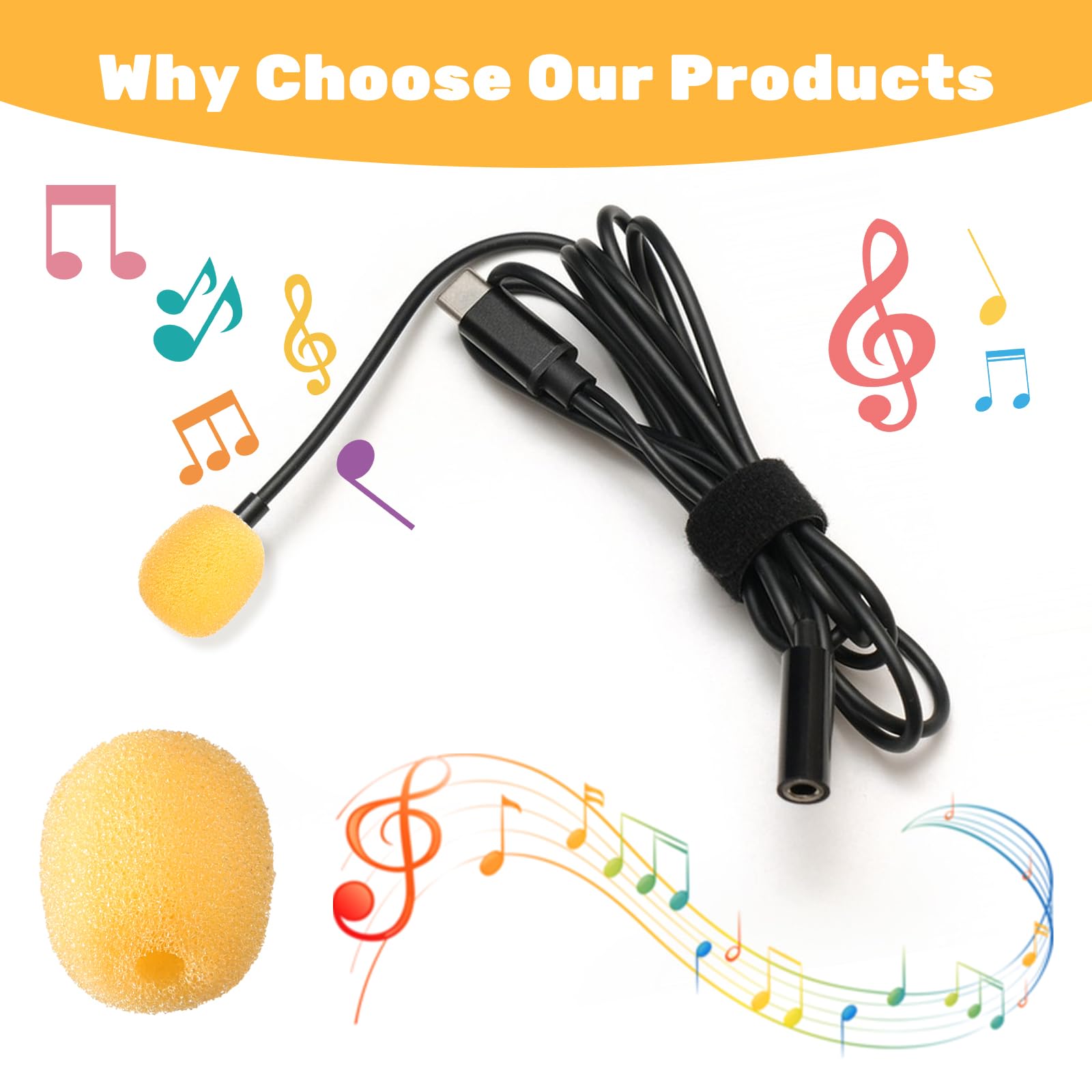 20 Stück Mikrofon Windschutz, Mikrofon Schaumstoff Popschutz Kopfhöre Mini-Mikrofon Headset Windschutzscheibe für Unterricht, Treffen, Bühnenperformance