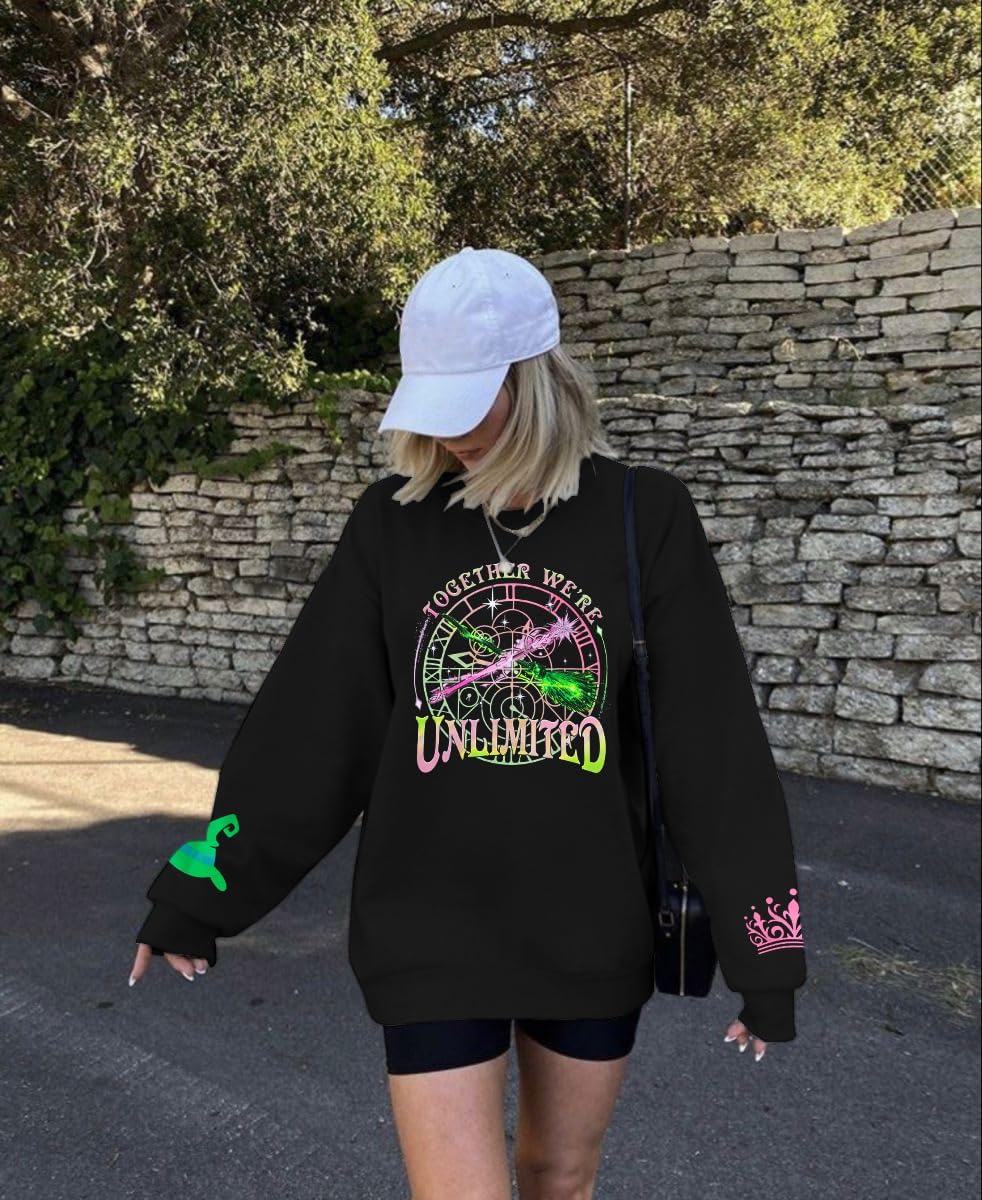 LUKYCILD Musical Sweatshirt for Women Witch Princess Graphic Sweatshirts Long Sleeve Musical Movie Fans Pullover Tops - Image 4