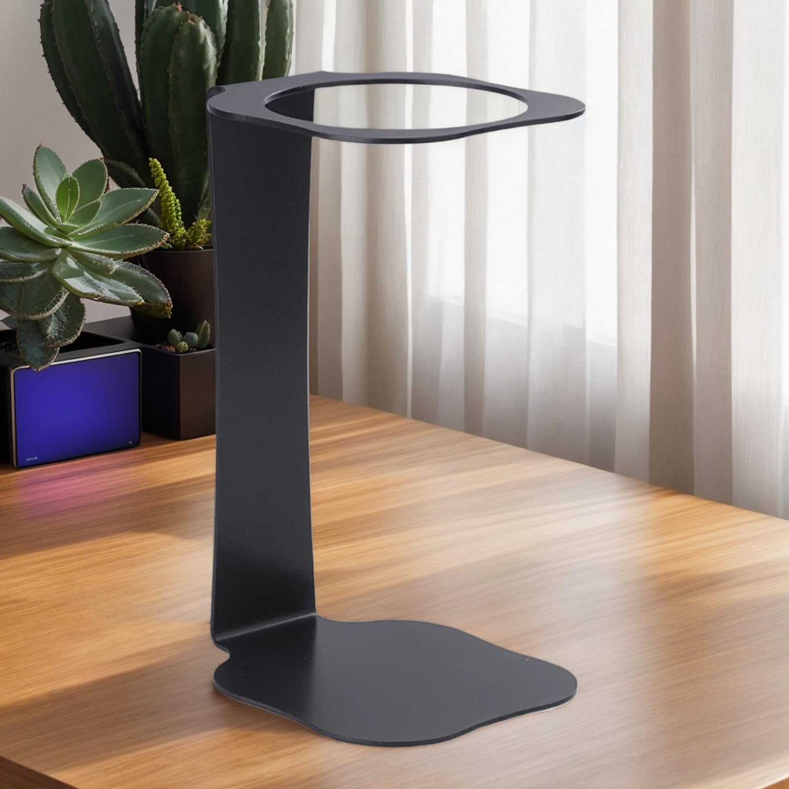 Stazione di versamento del caffè, supporto portatile per macchina del caffè, stazione filtro compatta con base, griglia multifunzione per macinare la birra per cucina, studio, campeggio, casa e