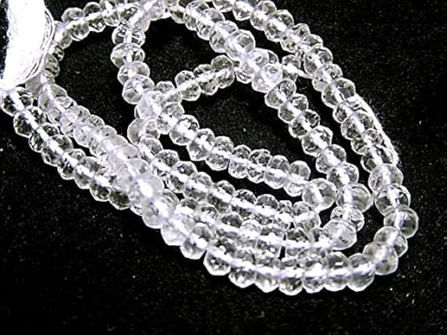 Quartz cristal en rondelles de 3,5mm pour créer des bijoux d'été