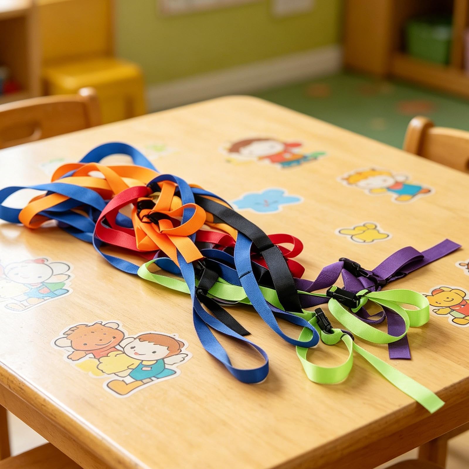 Hemobllo Cinturón de Seguridad para Ajustable de Nylon con Diseño de Cintura Ajustable para Actividades Escolares y Protección contra Pérdidas