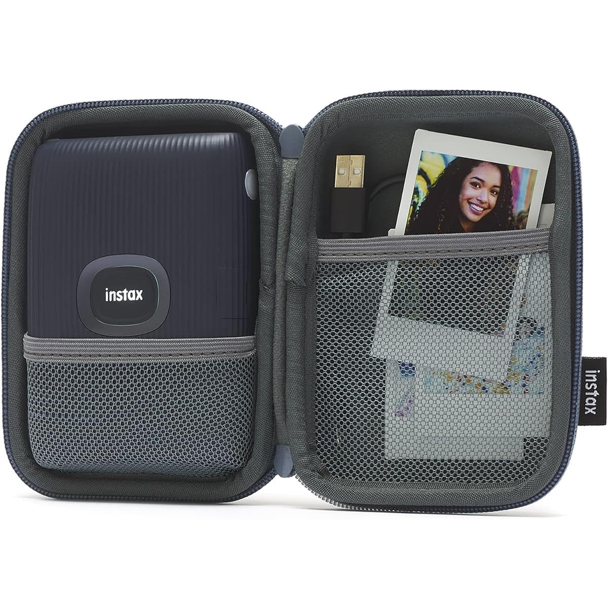 Amazon.com : Fujifilm Instax Mini Link 2 Case - Woven Slate Blue 