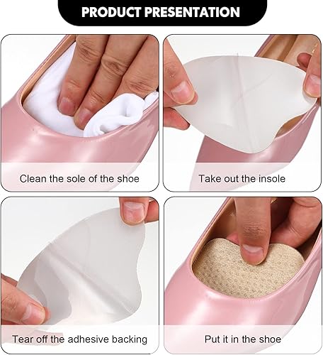 Miniatura 3 de 6 pares de almohadillas metatarsianas, almohadillas reutilizables para el antepié, almohadillas de tacón alto para mujeres