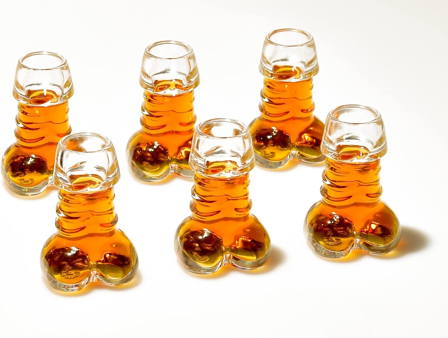 Shot Glasses Set of 6 for Tequila, Whiskey, Liquor, Cocktail, Vodka, Shot Glass, Bachelorette Party, Funny Gifts, Cute, 1.35oz