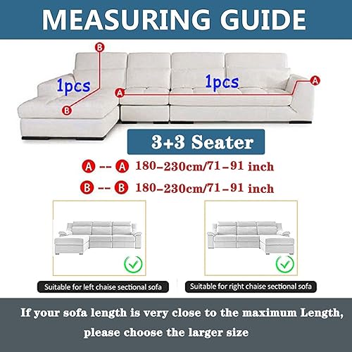 Miniatura 2 de Funda elástica para sofá en forma de L para sofá seccional, fundas de sofá para perros, mascotas, niños, fundas protectoras de muebles para sofá de