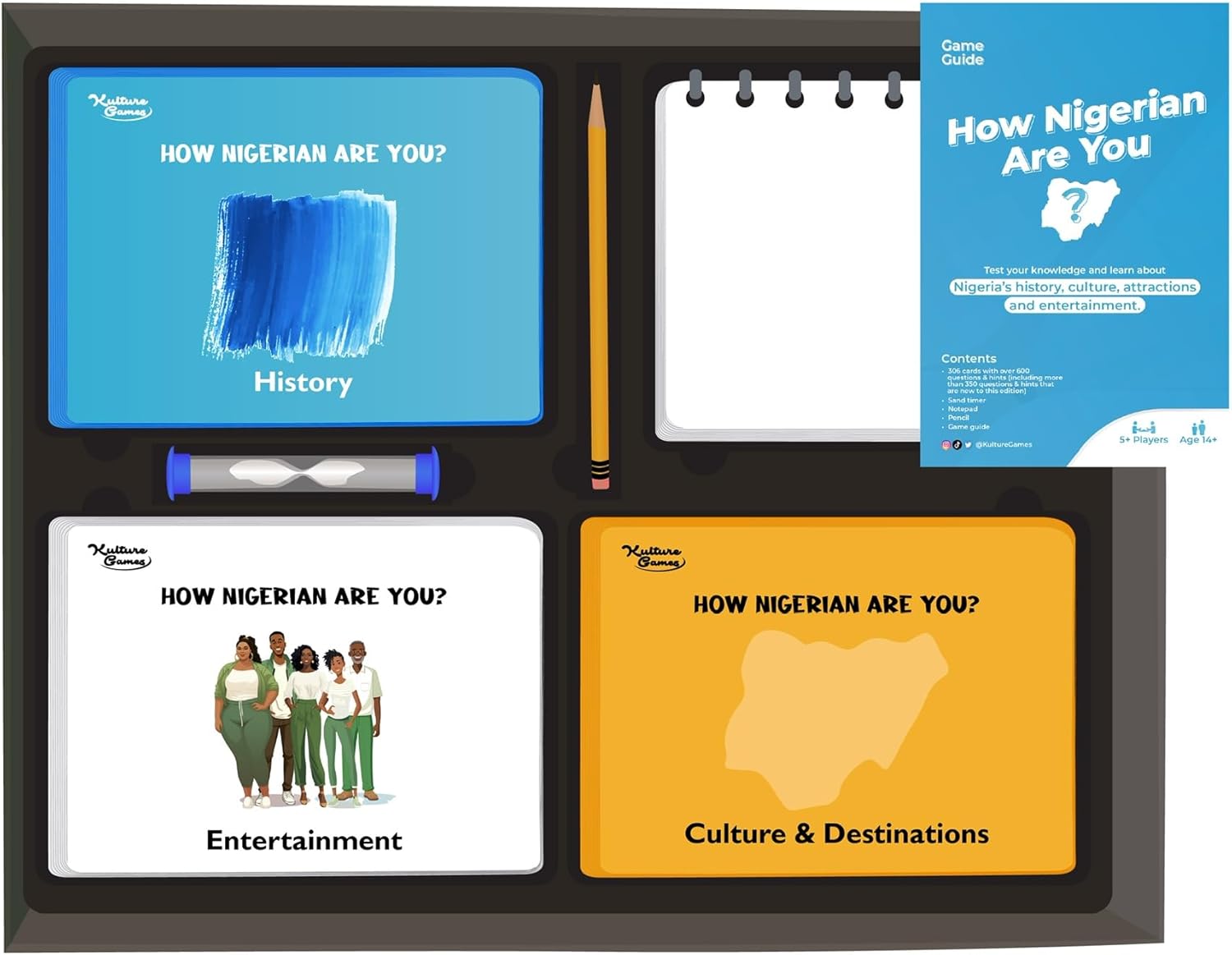 Kulture Games How Nigerian are You? Edition 2: The Classic Trivia Team Game on Nigeria's History, Culture, Destinations & Entertainment – A Nigerian Card Game for Family Game Nights