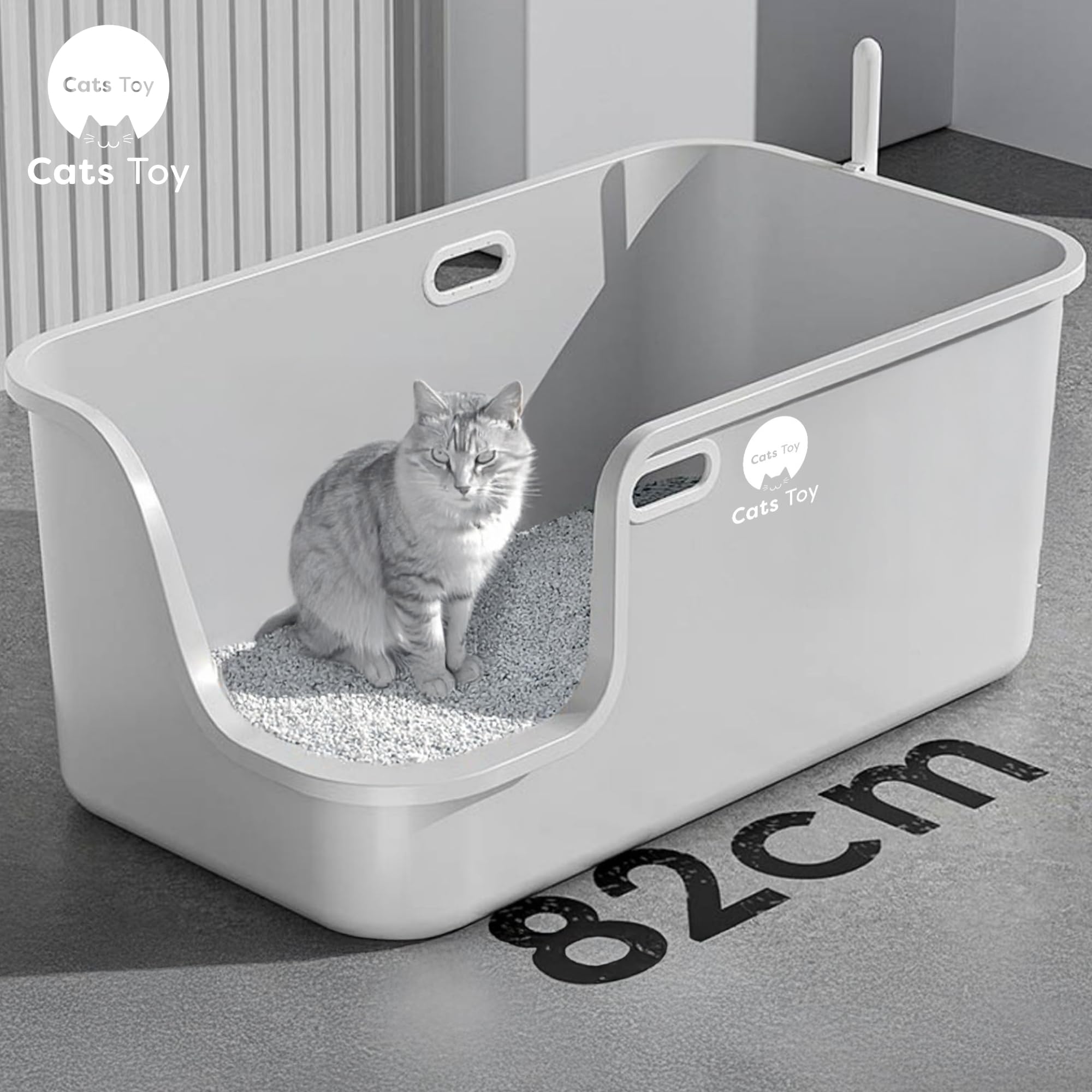 Amazon | 猫トイレ 大型トイレ 65サイズ 82サイズ 猫トイレ 大きい