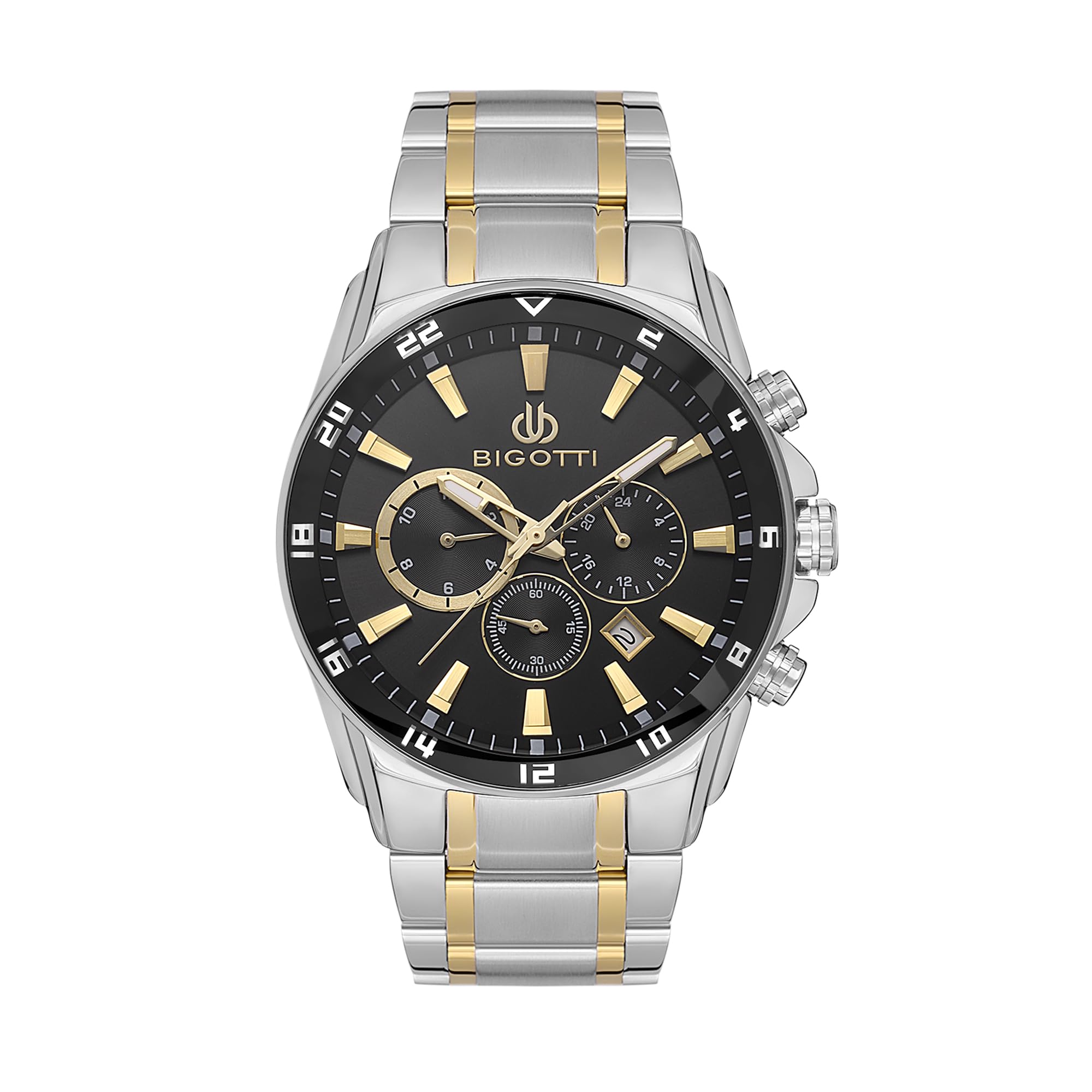 Bigotti Men Black Dial Stainless Steel Watch - BG.1.10544-5 (B0CXPZBQLJ) Amazon Price History, Amazon Price Tracker
