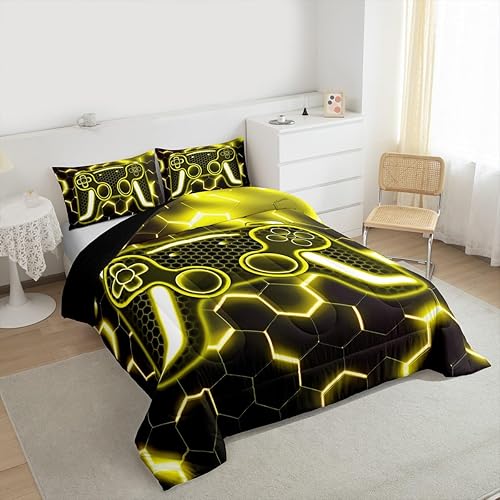 Miniatura 8 de Juego de edredón de plumón de camuflaje individual, juego de ropa de cama de camuflaje militar gris y negro, juego de edredón ligero de 2 piezas