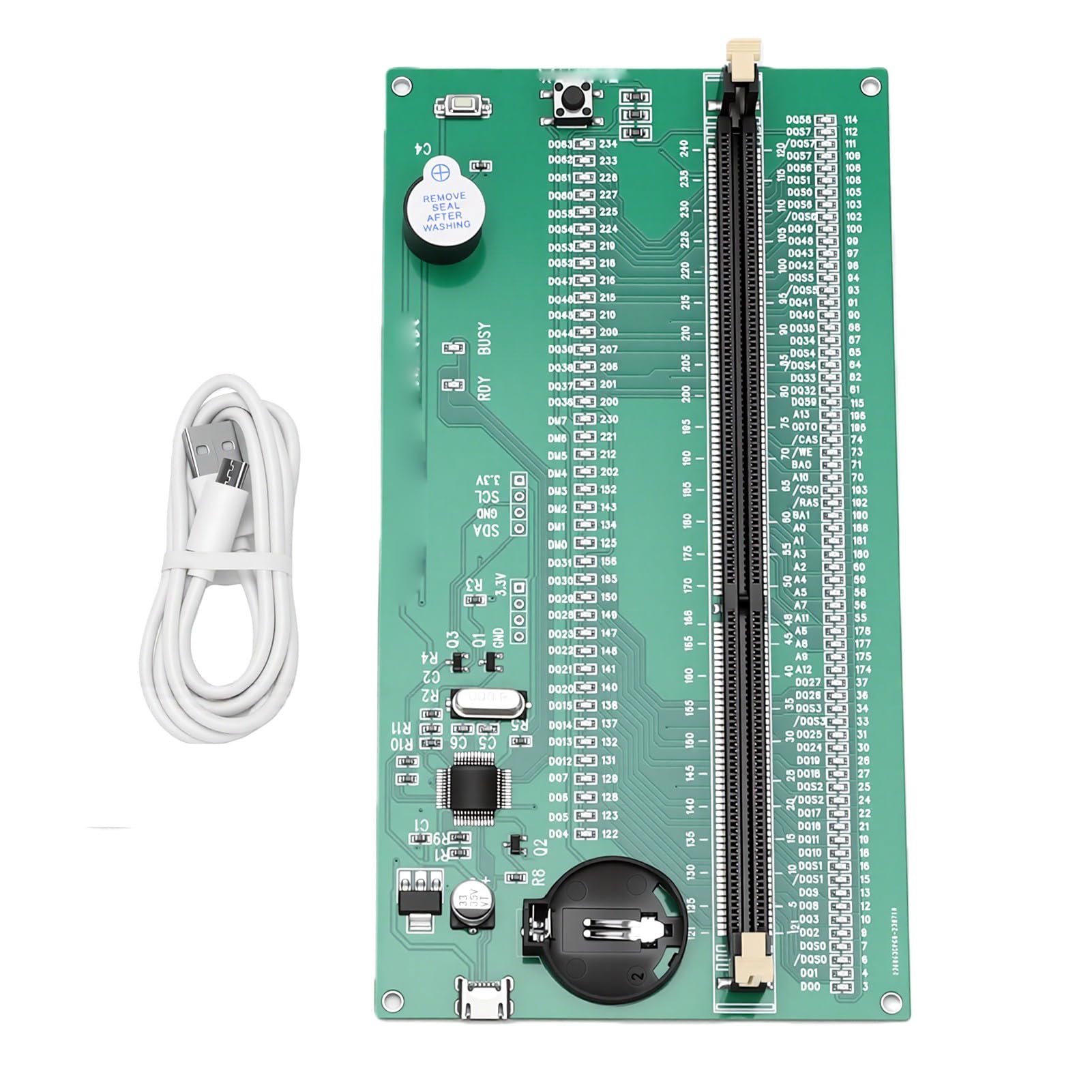 Fabater Tester Memoria DDR3, Programmatore SPD con Doppia Alimentazione | Indicatori LED per riparare PC desktop e server, analisi diagnostica rapida