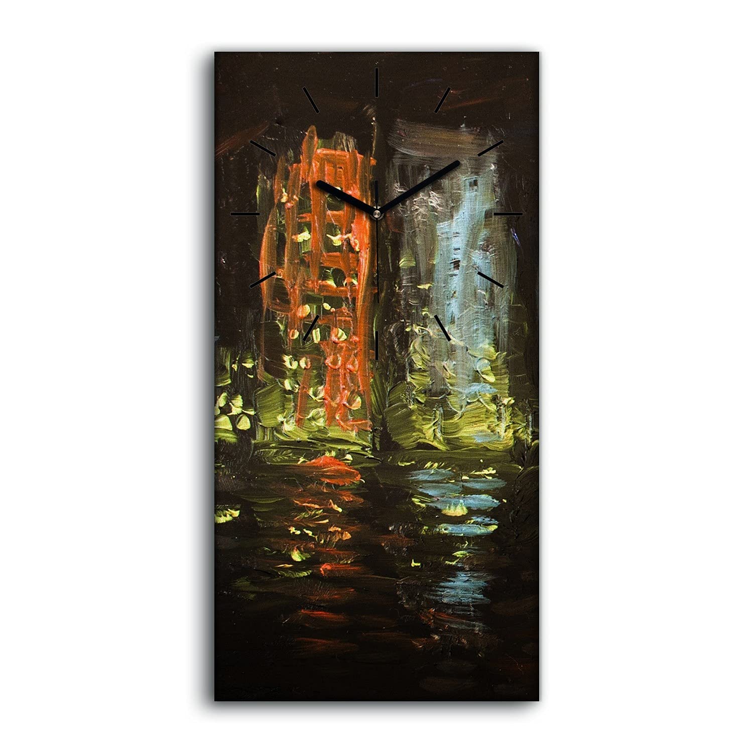 Horloge sur Toile Art Moderne pour Rénover un Mur Vide sans Bruit