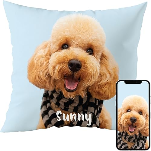 Fabric Textile Products Almohada personalizada hecha en Estados Unidos, almohadas personalizadas con imágenes o texto, almohada de tiro, regalo