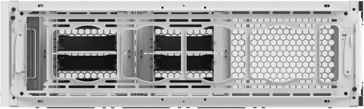 Thermaltake AX100 Snow Pedestal; for use with AX700 Chassis; 560mm Radiator Support; Mounting for up to x8 120mm or 140mm Fans; Support for up to 8X 3.5 or 2.5" Drives; CA-11C-00D6NN-00