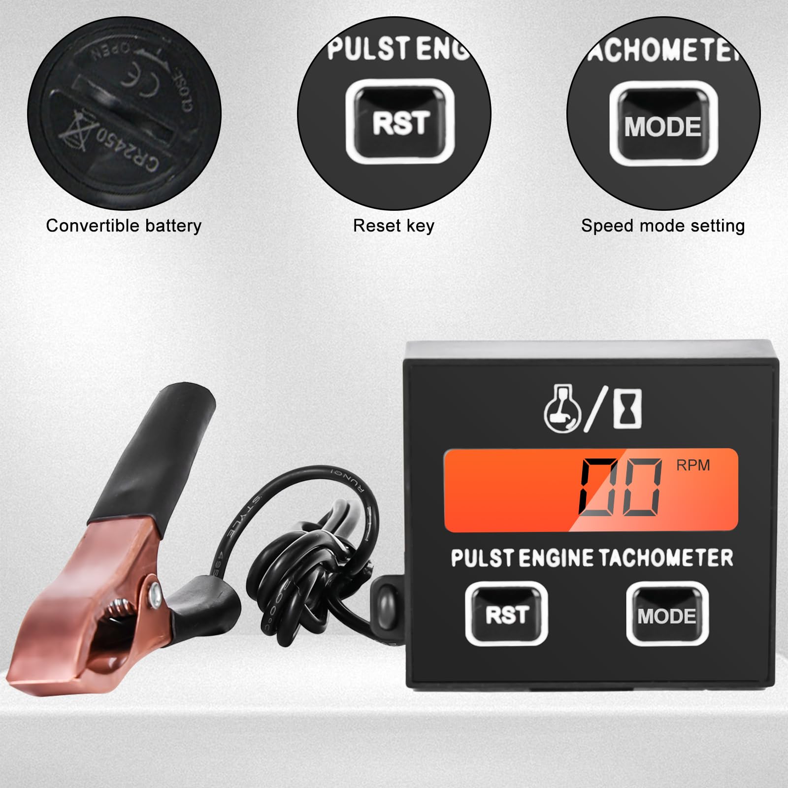 Yooreal Contaore Digitale Per Motori | Impermeabile IP67 - Foto 5