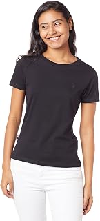 Camiseta USPA CAMISETA MC MEIA-MALHA SLIM FIT CLASSICA COM LOGO DHM BORDADO, U.S POLO, Feminino