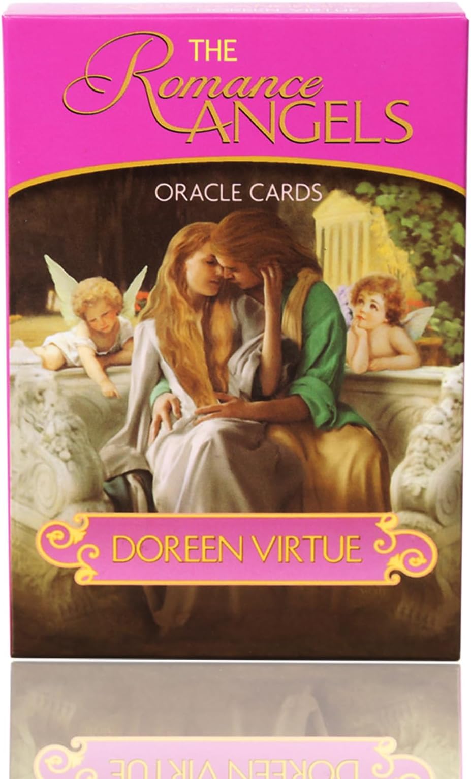 Gayrrnel The 44 Romance Angels Tarot Oracle Cards Deck|by Doreen Virtue Rare Out of Print New Gold-Plated Series, Clarity About Soul-Mate Relationships, Healing from The Past for Teen,Adult Pack of 1