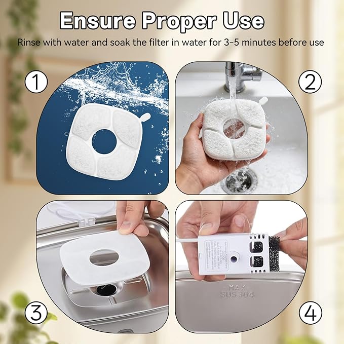 Filtros para Fuente de Agua para Gatos, 24 Pack miniatura 6