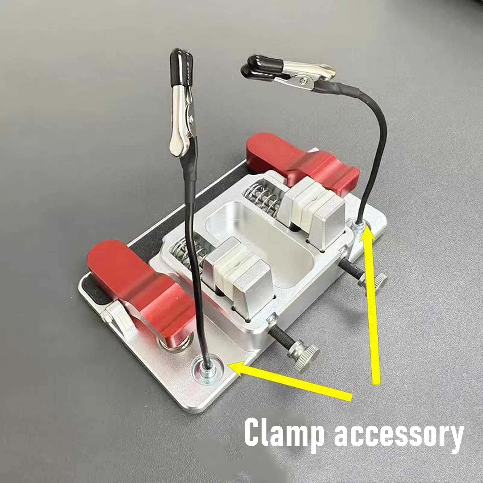 Diyeeni Stazione di Saldatura per Mani Aiutanti con Morsetti per Tavolo di Saldatura Utensile di Terza Mano per PCB in Alluminio per Supporto Resistente per di Strisce LED a Filo