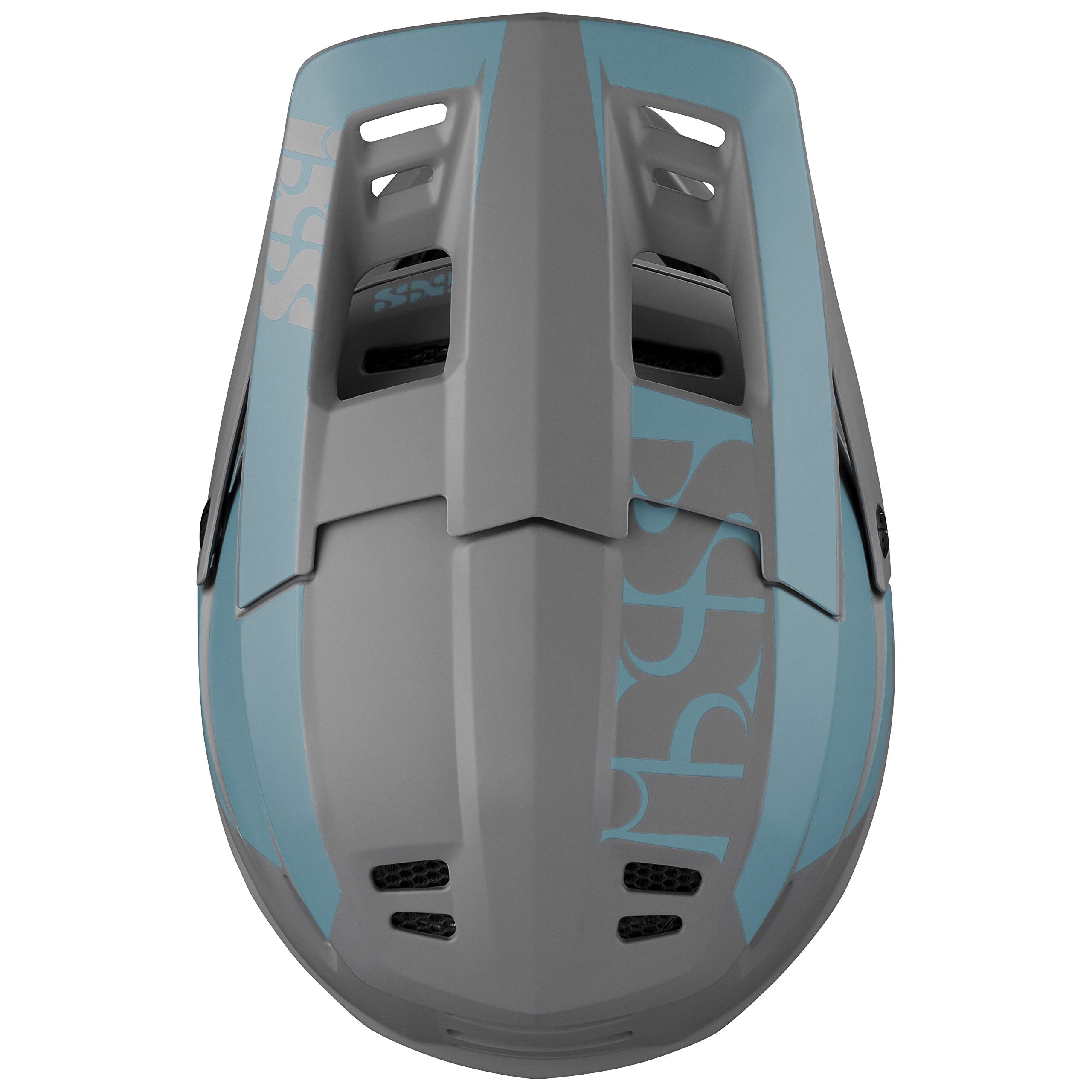 IXS Xact Evo Casque intégral VTT/E-Bike/BMX Adulte Unisexe, Ocean-Graphite, ML (57-59cm)