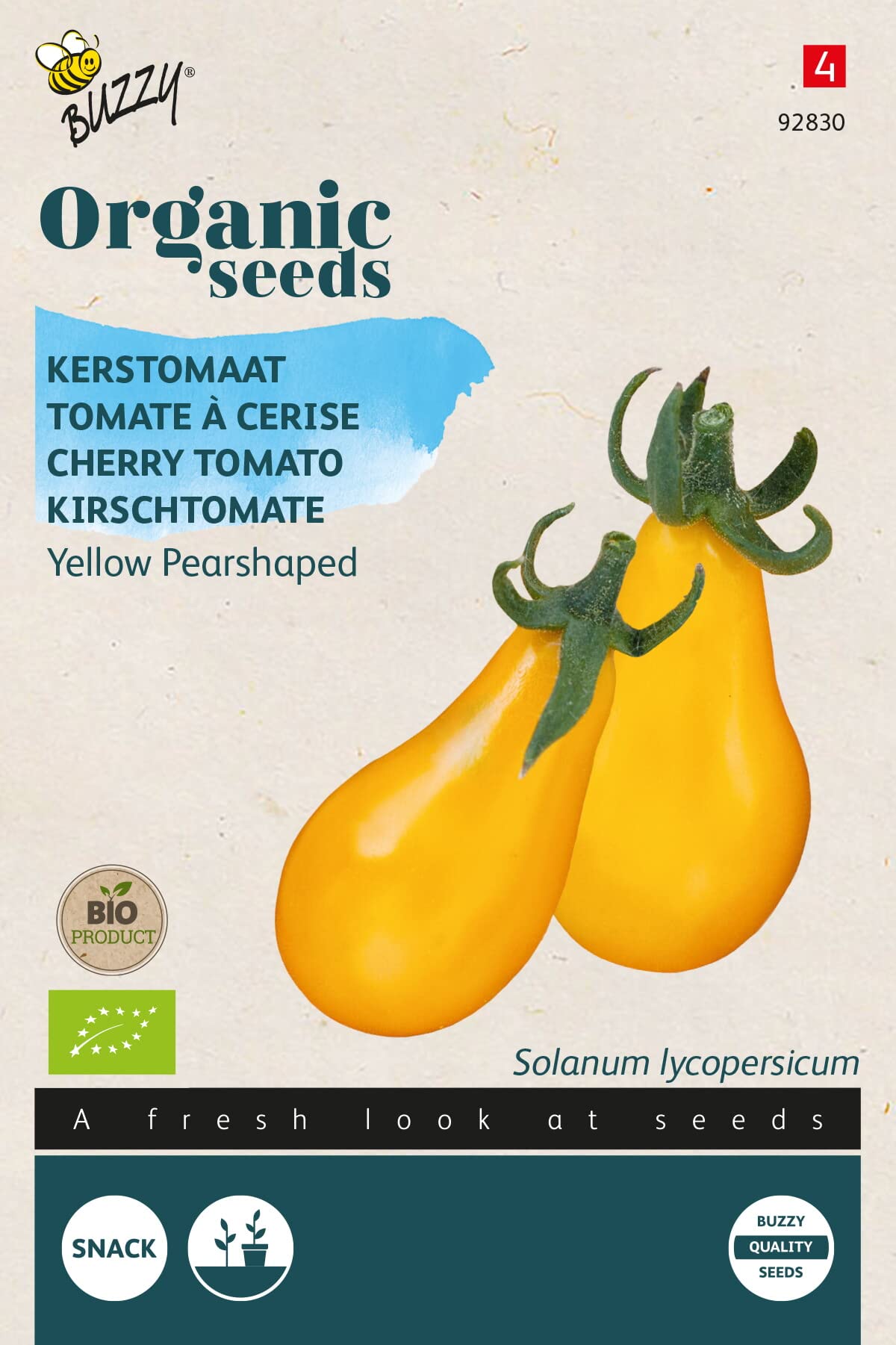 Buzzy Organic Cherry Tomatoes Yellow Pearshaped (BIO) - Content: Approx. 0.1 Grams