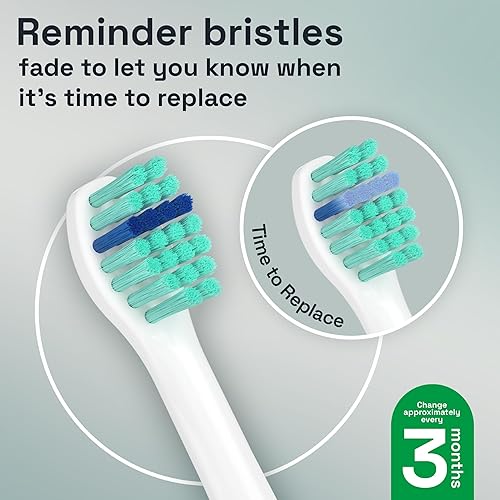 Miniatura 4 de Brushmo Total Clean - Cabezales de repuesto para cepillos de dientes, compatibles con Philips Sonicare, mango de cepillo de dientes eléctrico de