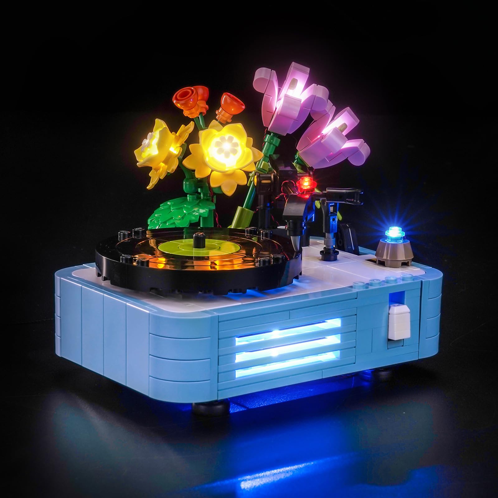 BrickBling LED Light Only, Compatible with Lego Creator 3 in 1 Record Player with Flowers 31172-Not Come with Model
