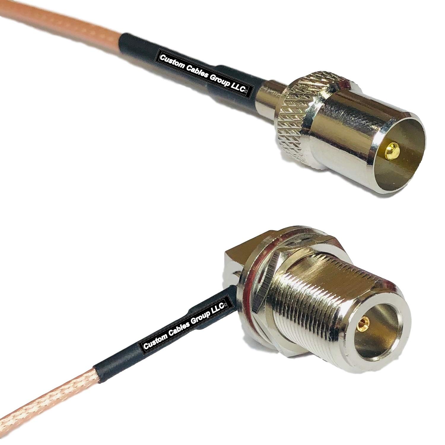 6 feet RG316 DVB TV Pal Male to N Female Bulkhead Angle RF Pigtail Coaxial Cable