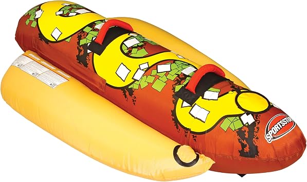SportsStuff HOT DOG 3 Rider Towable Tube, red